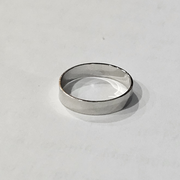 LADIES NEW CLASSIC SIZE 6 WEDDING BAND/ SILVER TOE RING - Picture 5 of 5